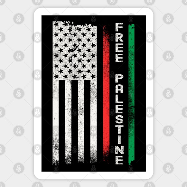 Free Palestine Flag Magnet by Etopix